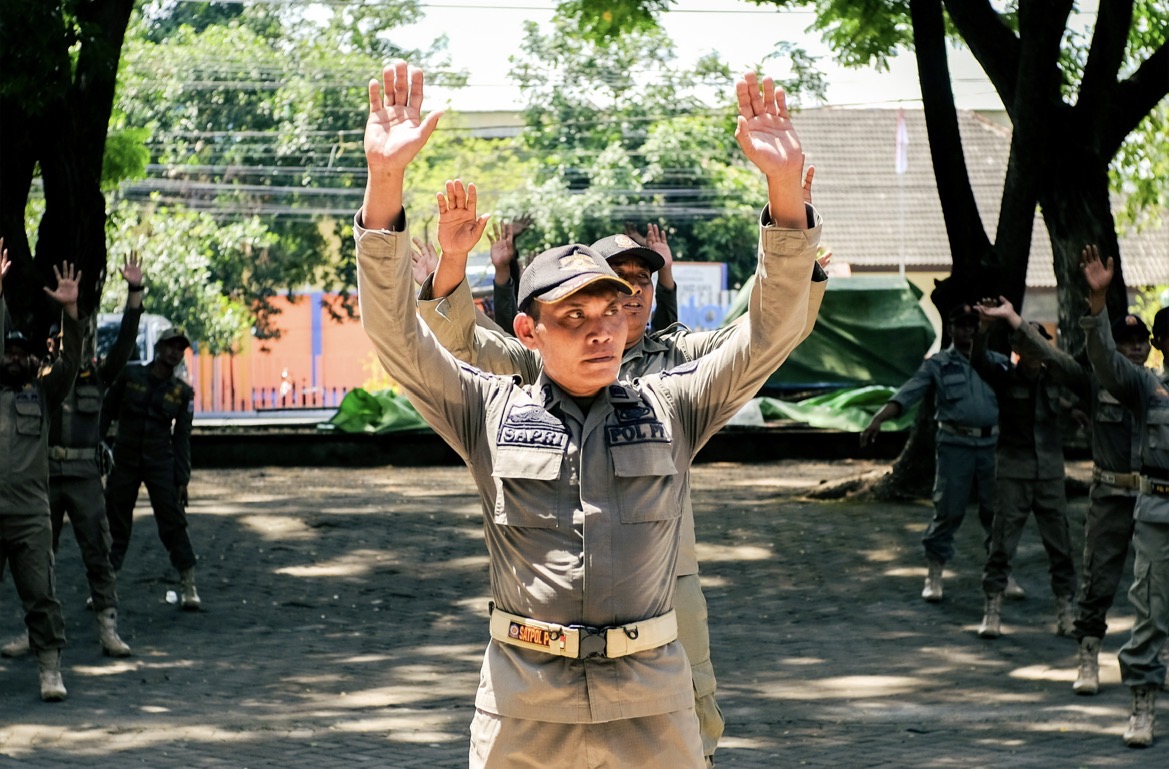 Latihan Gabungan Satpol PP